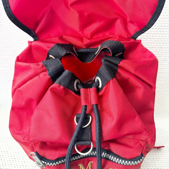Tommy Hilfiger Vintage 90s Red Industrial Zip Nylon Embroidered Crest Backpack main image 4